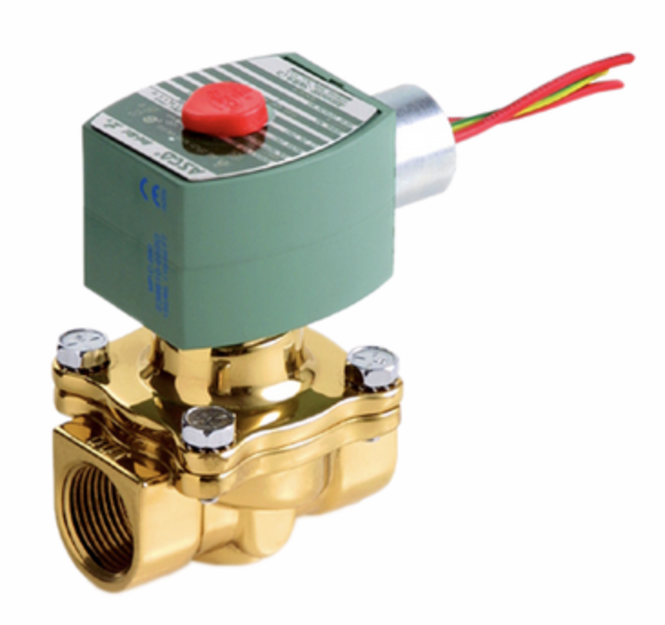 ASCO 8210B058 2-Way Normally Open Solenoid Valve, 120/60, 110/50 AC