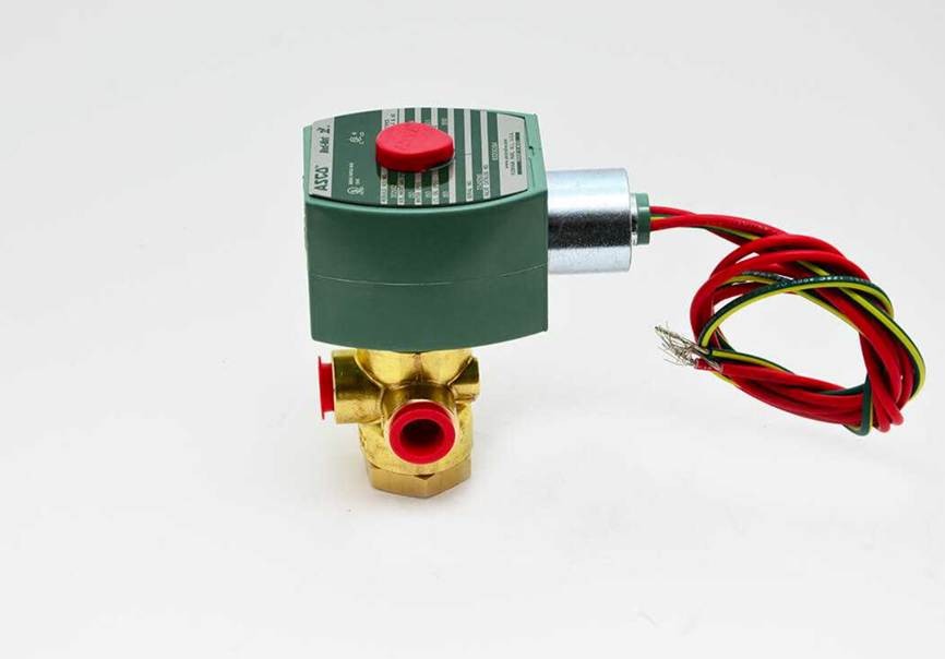 ASCO 8320G184 1/4" 3-Way Normally Closed Bronze Solenoid Valve, 120/60, 110/50 VAC