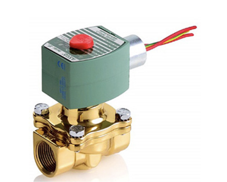 ASCO 8223G021 1/4" 2-Way Normally Closed Bronze Solenoid Valve, 120 VAC