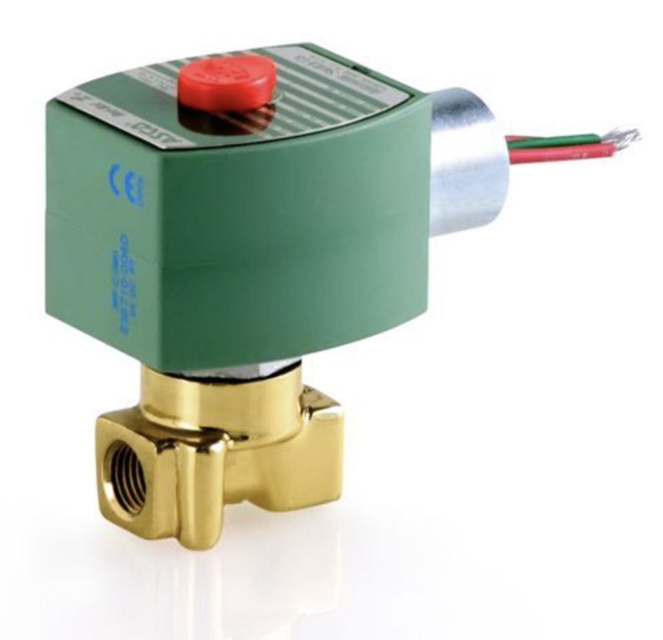 ASCO 8262G020 1/4" 2-Way Normally Closed Bronze Solenoid Valve, 120 VAC